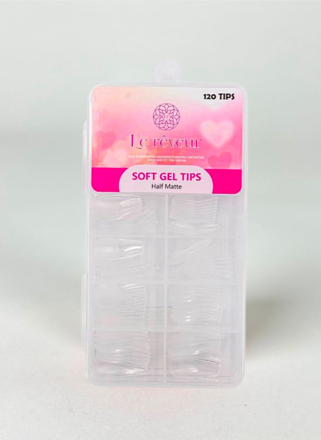 Tips de Soft Gel Cortos Coffin 120pz